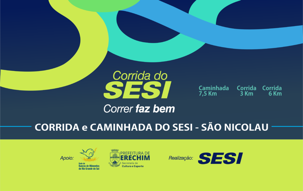 ÚLTIMOS DIAS PARA SE INSCREVER NA CORRIDA E CAMINHADA SESI SÃO