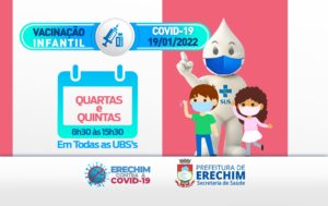 Leia mais sobre o artigo VACINAÇÃO CONTRA COVID-19 PARA CRIANÇAS COMEÇA NESTA QUARTA-FEIRA