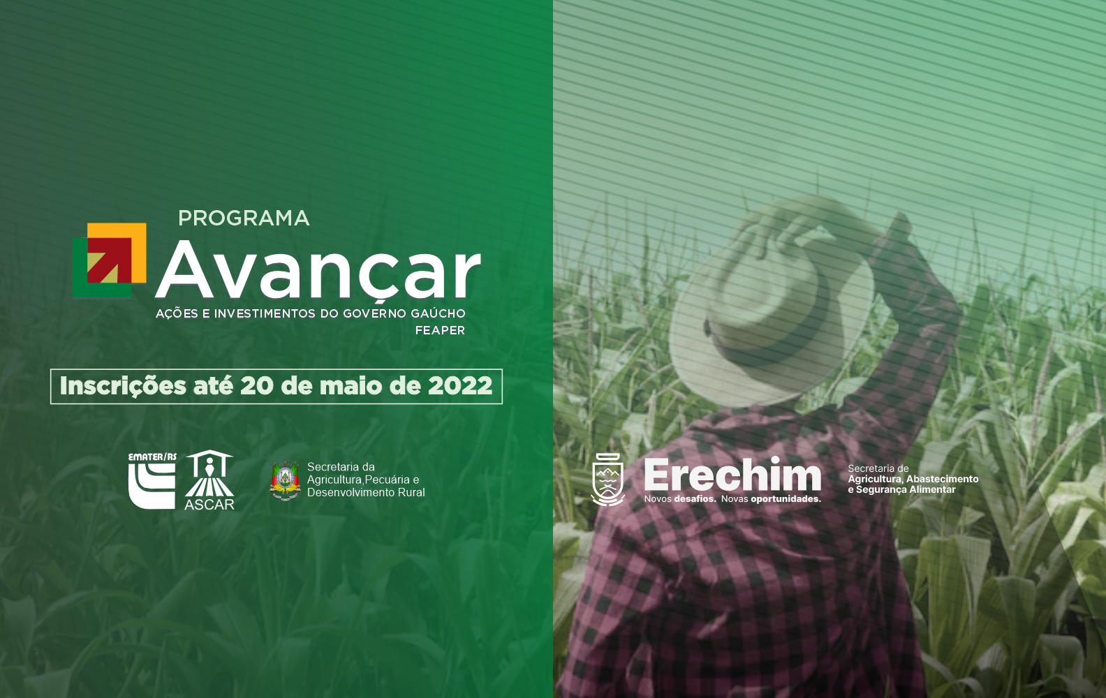 Você está visualizando atualmente PRODUTORES PODEM SE INSCREVER NO PROGRAMA AVANÇAR – FEAPER