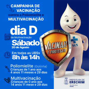 Leia mais sobre o artigo SÁBADO É DIA DE MULTIVACINAÇÃO EM TODAS AS UBSS DE ERECHIM