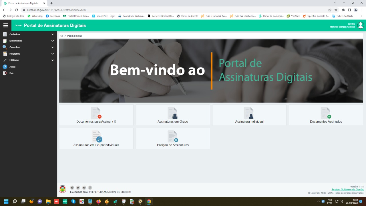 Você está visualizando atualmente AMPLIAÇÃO DAS ASSINATURAS ELETRÔNICAS AGILIZA SERVIÇOS PÚBLICOS ADMINISTRATIVOS E REDUZ CUSTOS