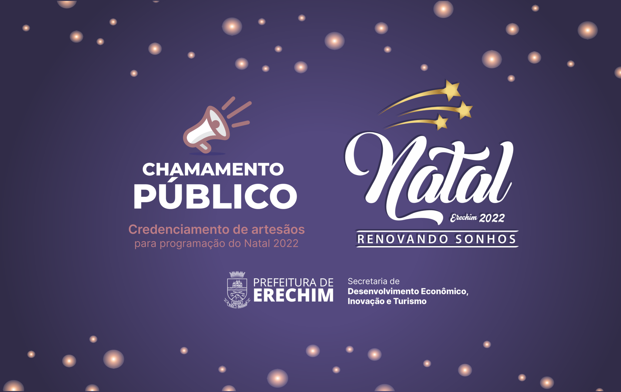 Você está visualizando atualmente ABERTO CHAMAMENTO PÚBLICO DE CREDENCIAMENTO A ARTESÃOS PARA PROGRAMAÇÃO DO NATAL