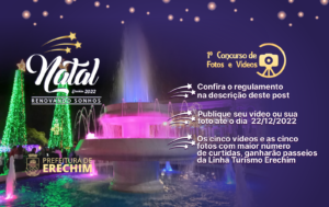 Leia mais sobre o artigo PARTICIPE DO CONCURSO DE FOTO E VÍDEO DO NATAL ERECHIM 2022