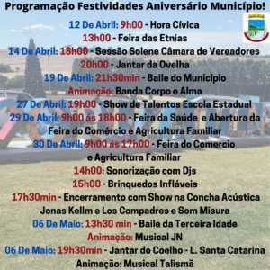 Leia mais sobre o artigo Festividades Aniversário Município de Cruzaltense!